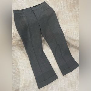 Gray Pants with stripes with cuffs